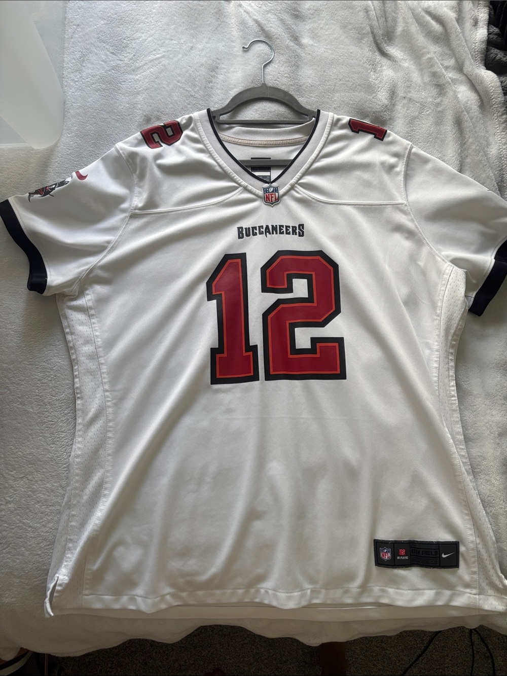 NFL Buccaneers Women's Jersey - White & Red #12